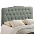 East End Imports Annabel Queen Fabric Headboard- Gray MOD-5154-GRY